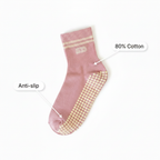 Anti-slip 80% Cotton Grip Sock